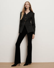 Cynthia Satin Tailored Jacket