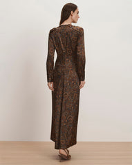 Irma Stretch-Silk Midi Dress