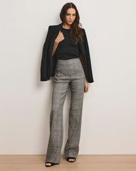 Jude Plaid Wide-Leg Pant