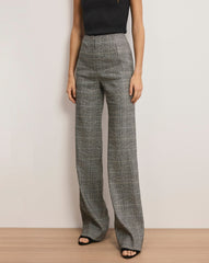 Jude Plaid Wide-Leg Pant