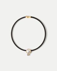Pearl Pendant Cord Necklace