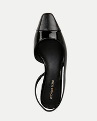 Cecile Leather Cap-Toe Slingback