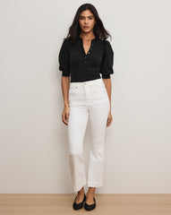 Coralee Puff-Sleeve Top