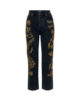 Daniela Embellished Straight-Leg Jean