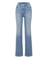 Dylan Embellished Straight-Leg Jean