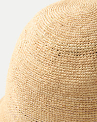 Teagan Raffia Straw Bucket Hat