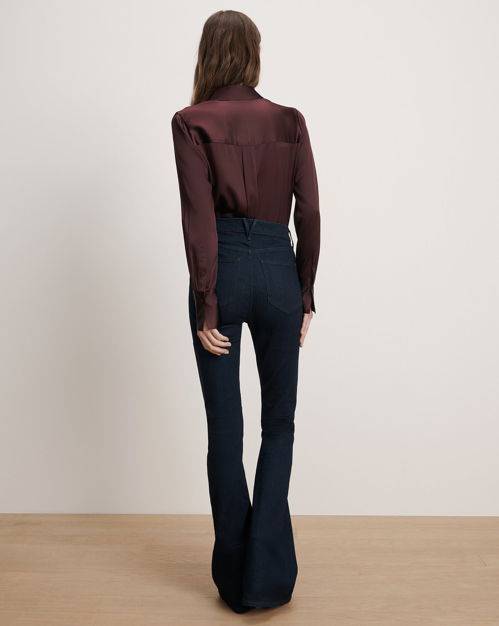 Monique Silk Button-Down Shirt