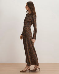 Irma Stretch-Silk Midi Dress