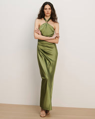 Izaren Halter Maxi Dress