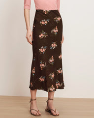 Clover Floral Midi Skirt