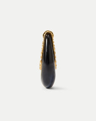 Resin J-Hoop Earring