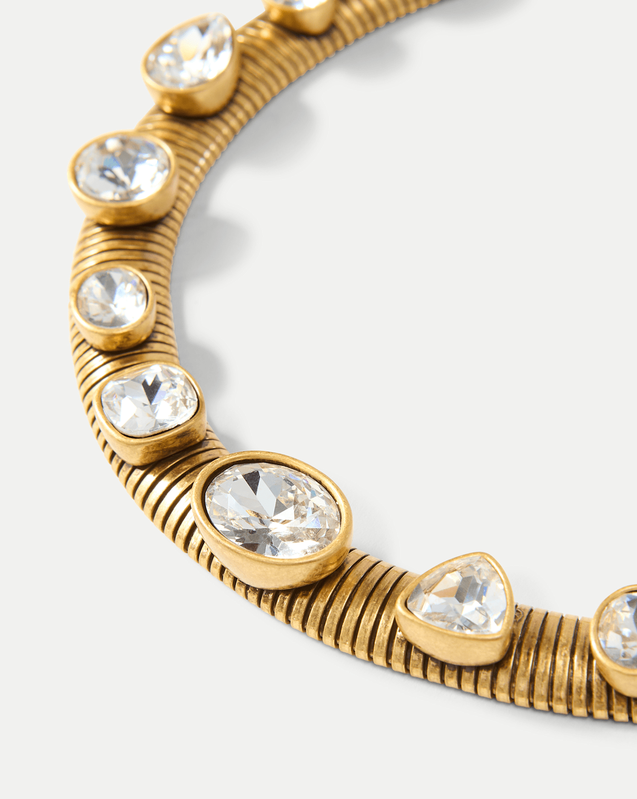 Crystal Tubogas Collar Necklace