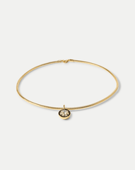 Gold Snake Chain Pendant Necklace