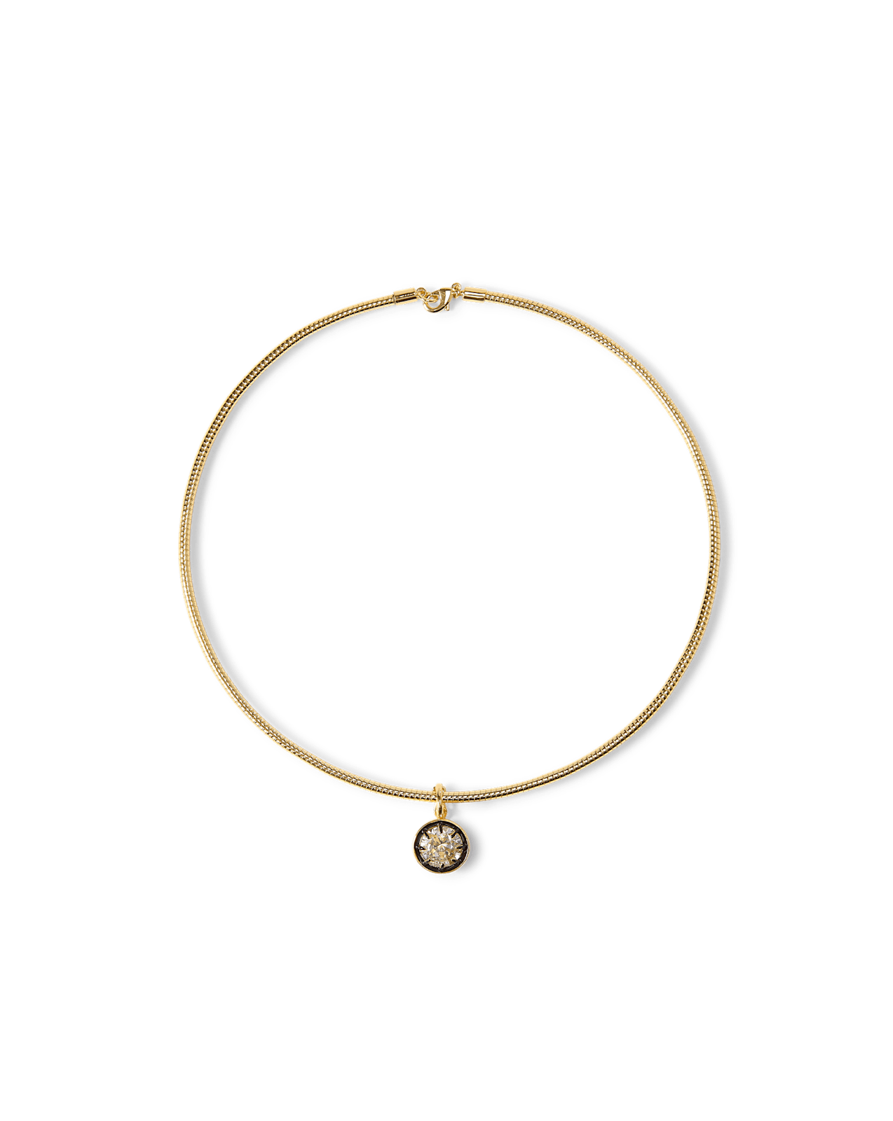 Gold Snake Chain Pendant Necklace