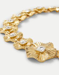 Gold Floral Statement Necklace