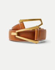 V Leather Belt