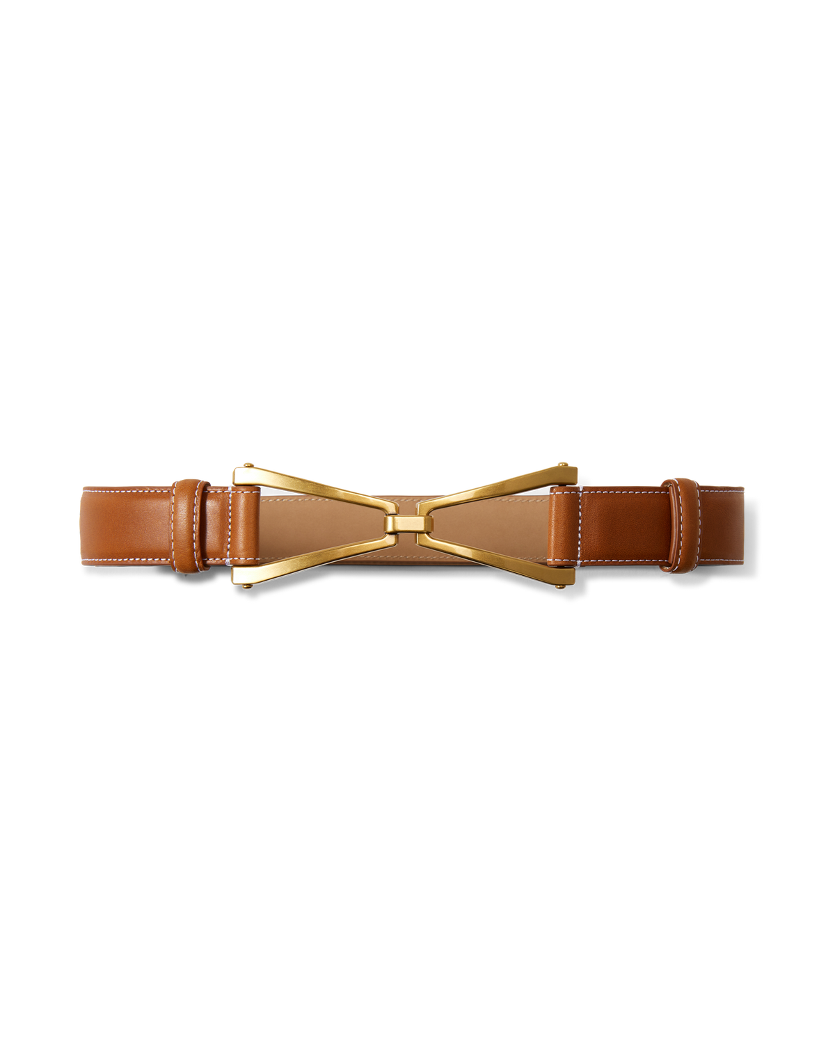 V Leather Belt