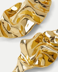 Crumpled Gold Earrings