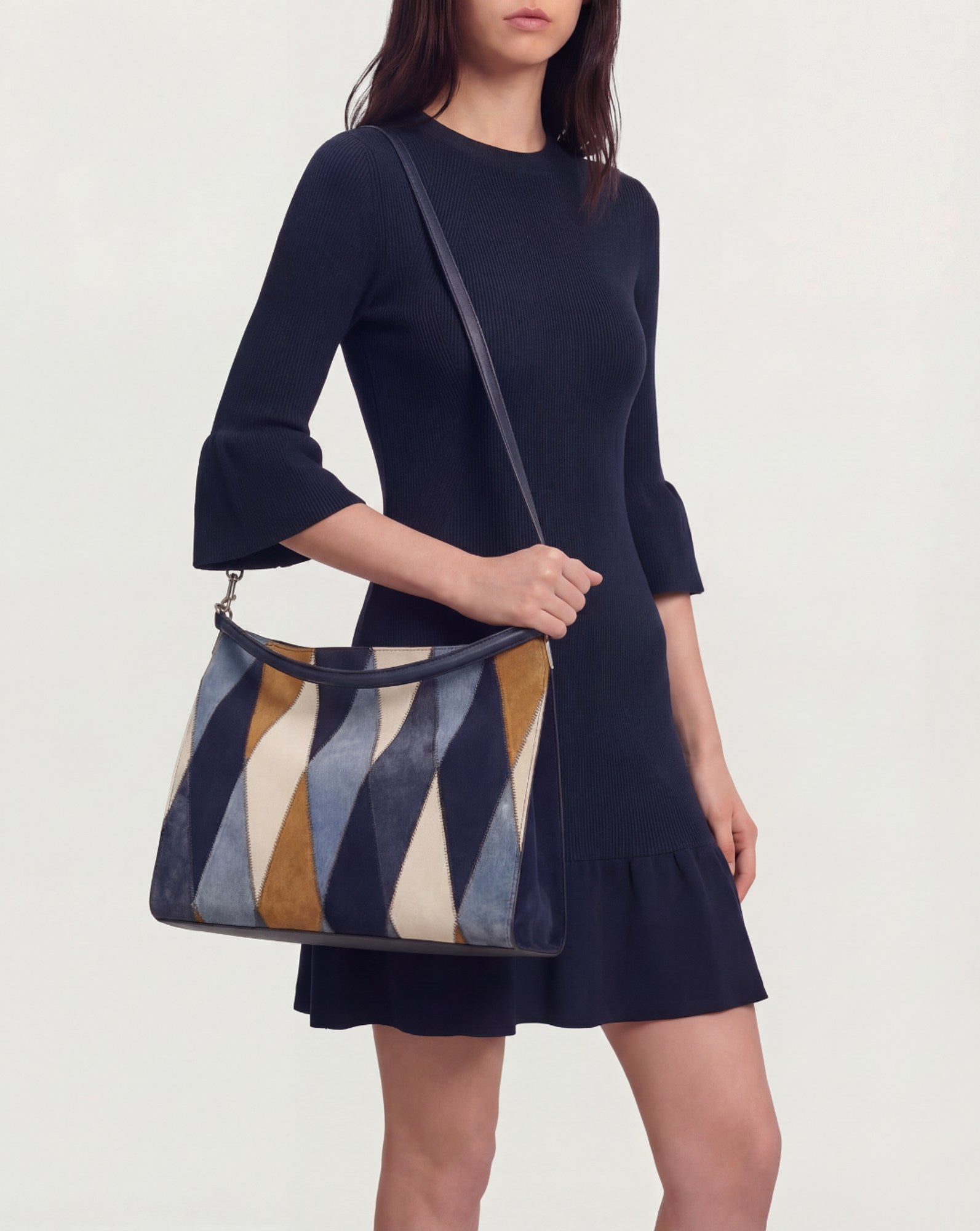 Vida Patchwork Shoulder Bag