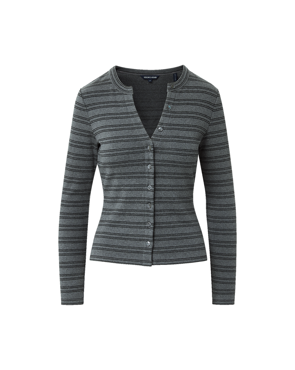 Dilia Striped Button-Down T-Shirt