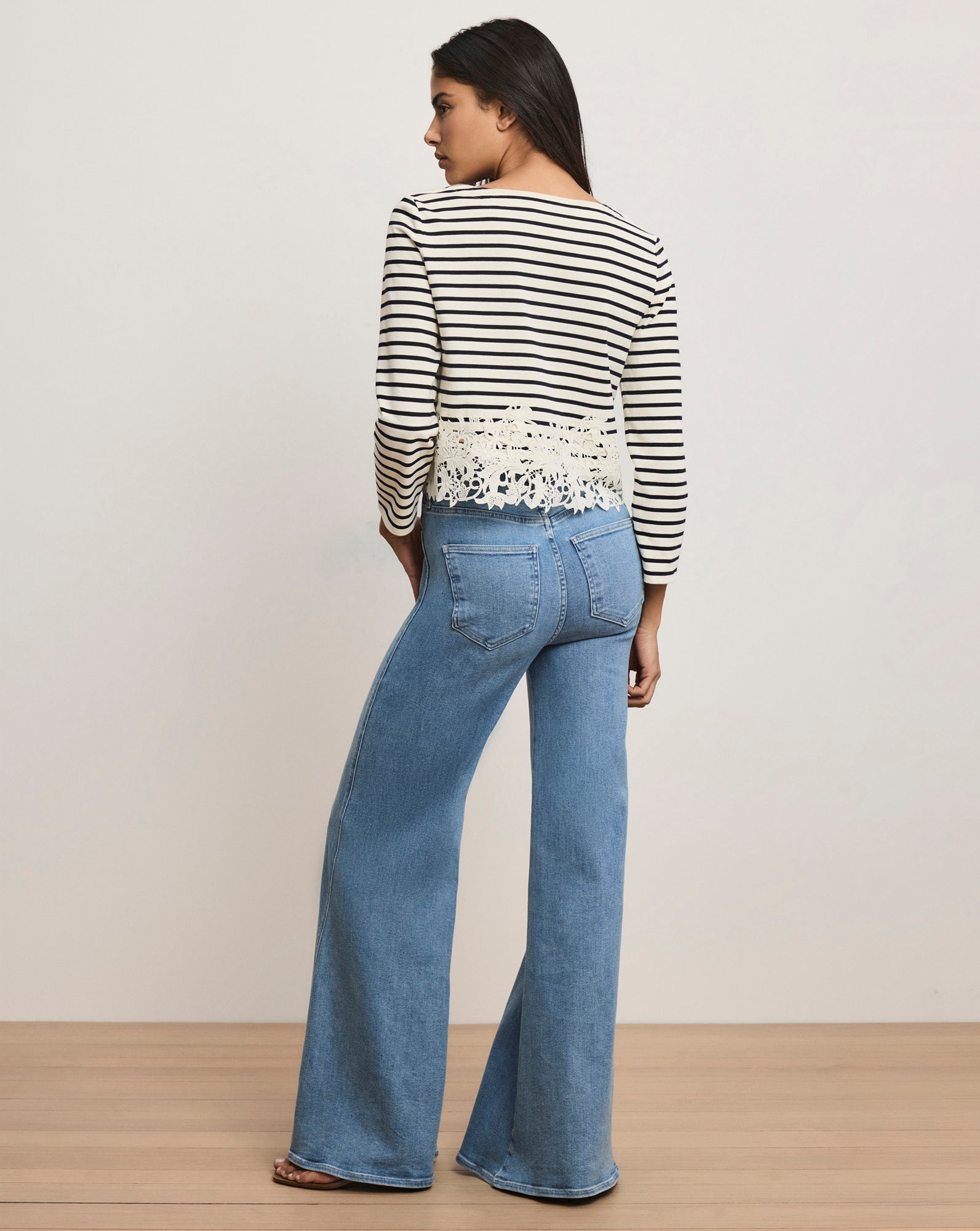 Hovey Striped Lace T-Shirt