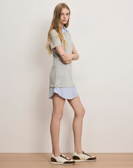 Kenwood Mixed-Media Mini Dress