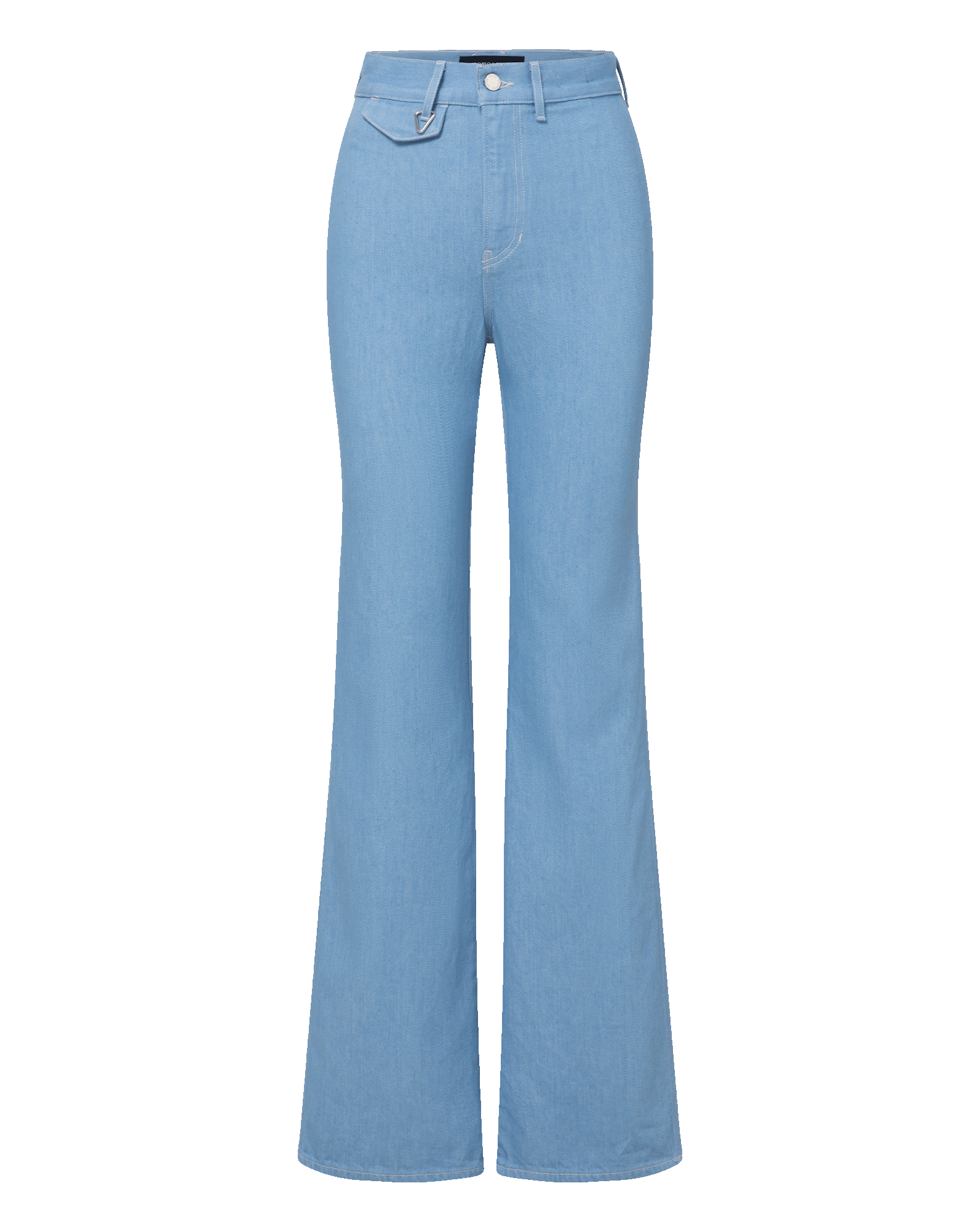 Crosbie Flap-Pocket Slim Wide-Leg Jean