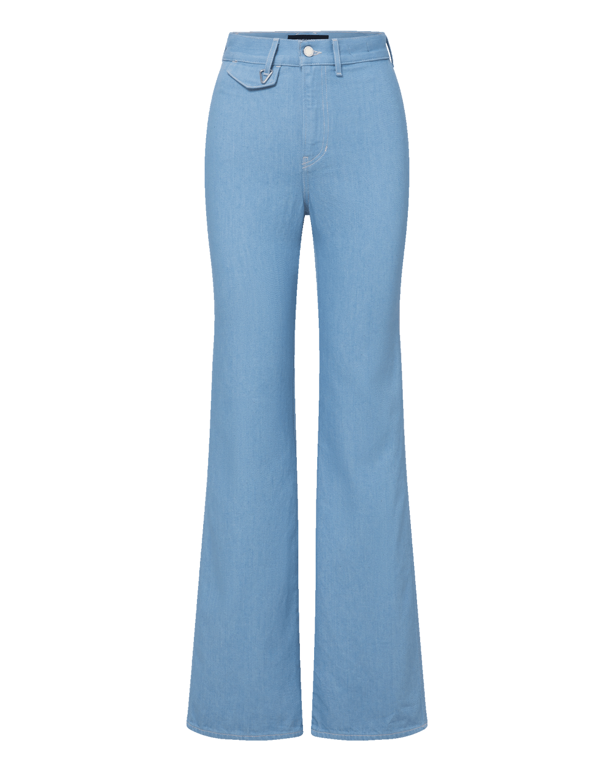 Crosbie Flap-Pocket Slim Wide-Leg Jean