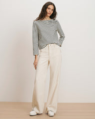 Hovey Embroidered Stripe Top