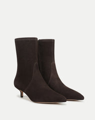 Lisa Stretch Kitten-Heel Ankle Boot