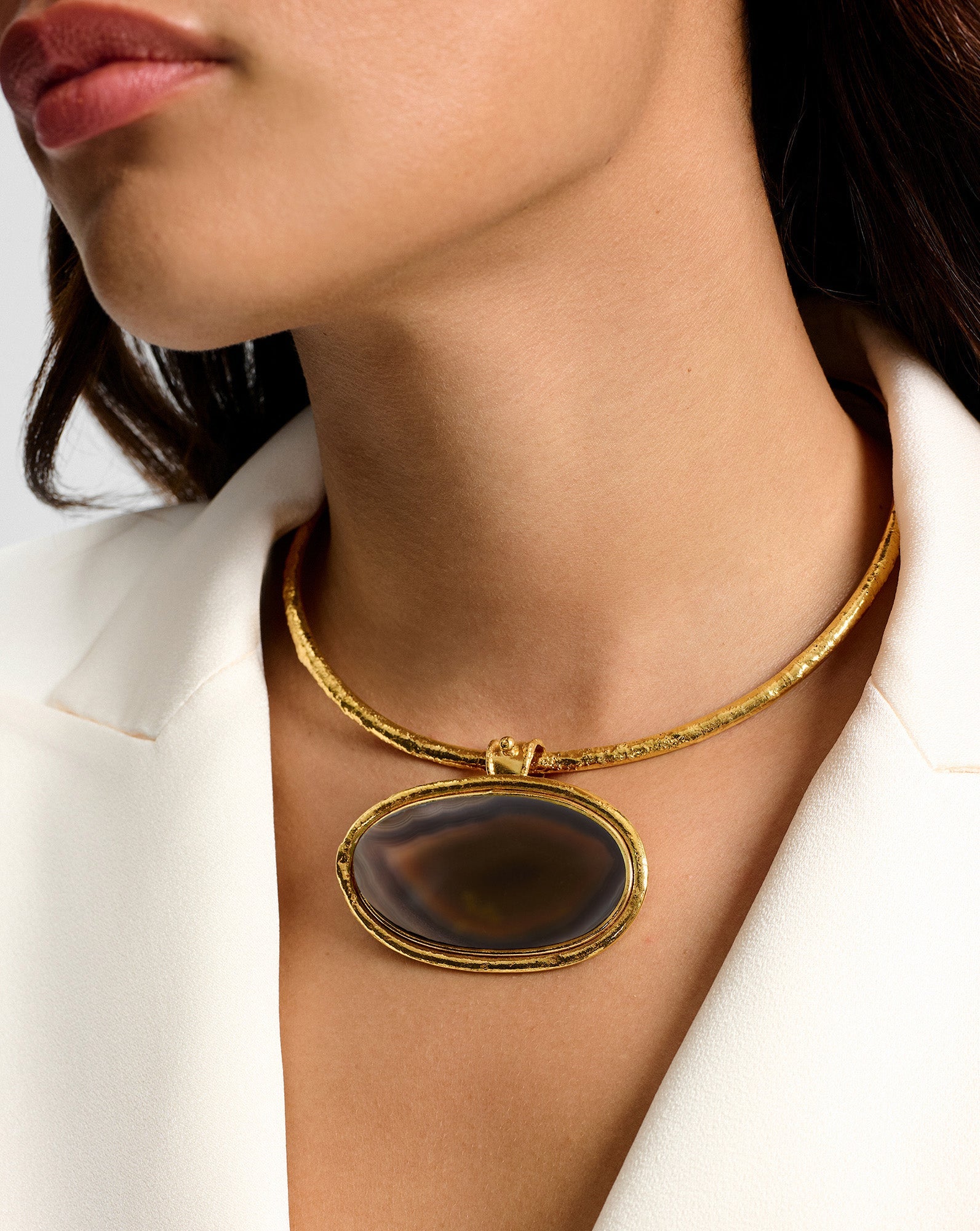 Dakota Brown Agate Necklace