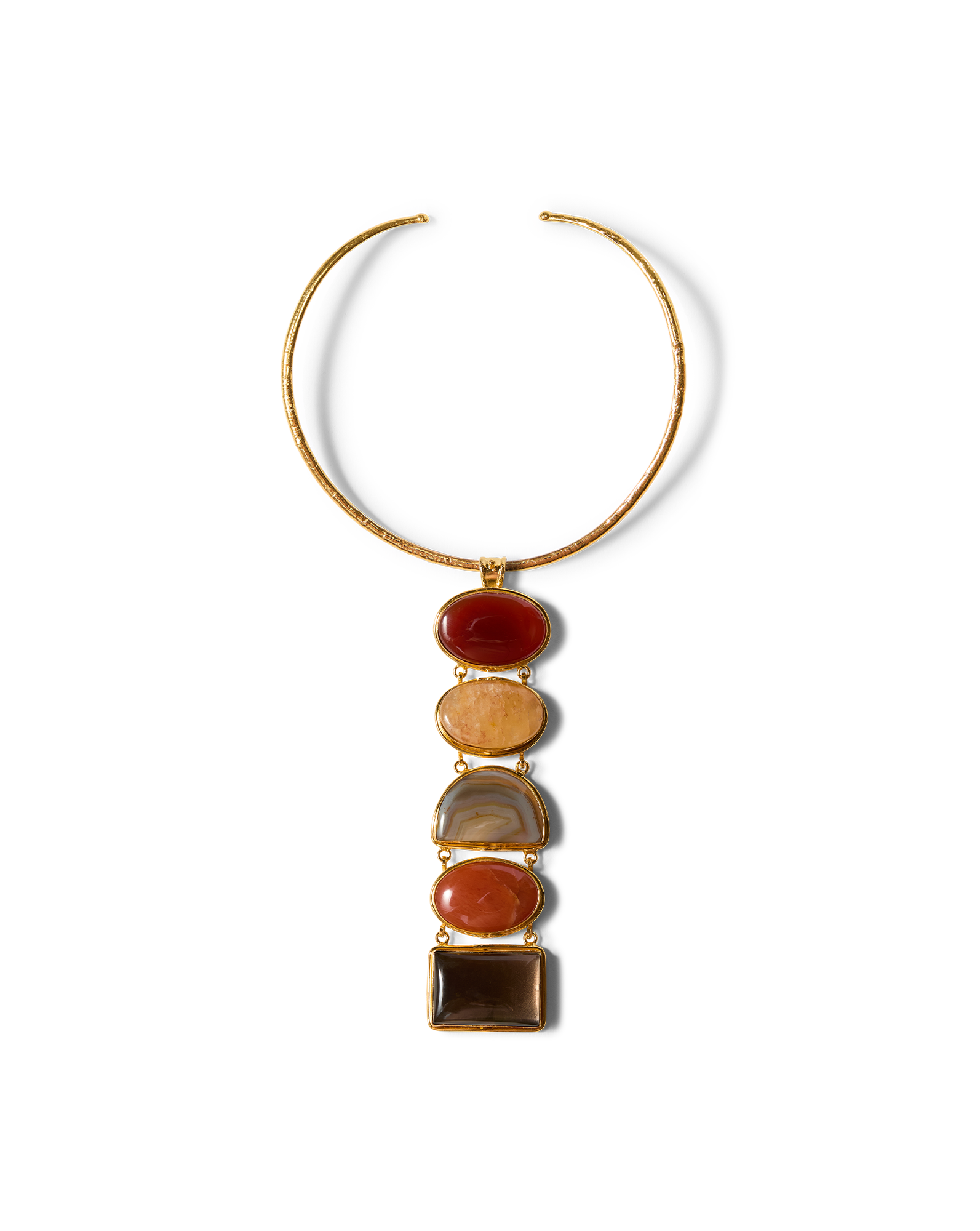 Torque Semi-Precious Stone Necklace