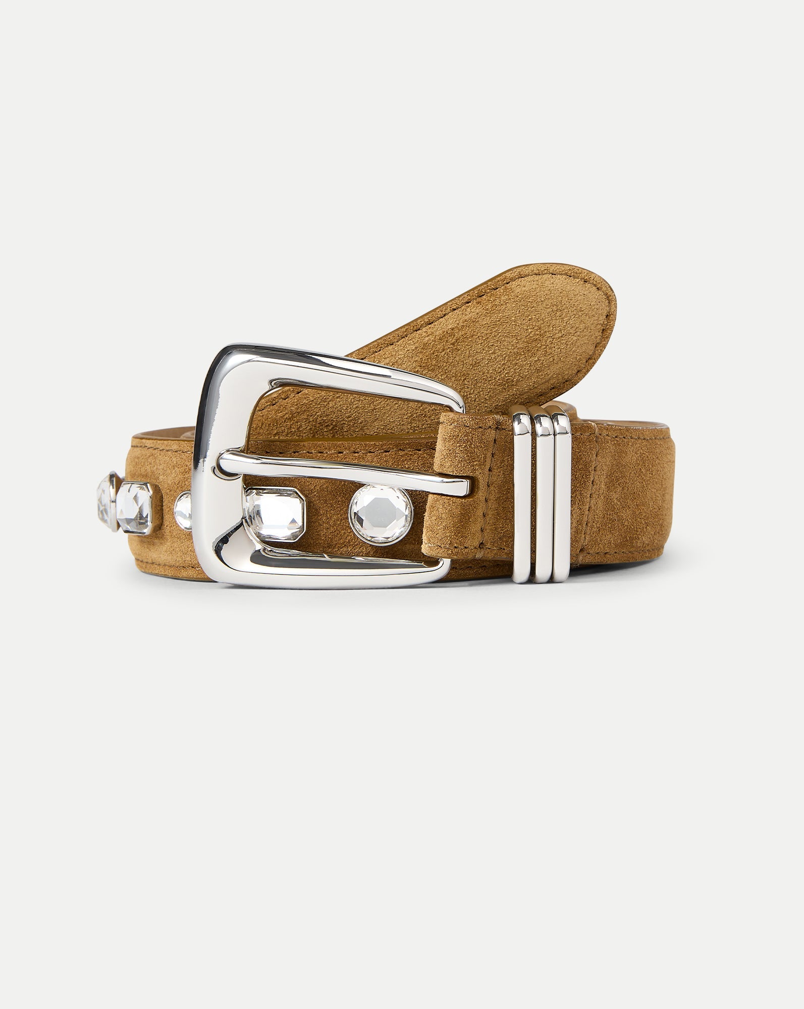 Arch Suede Embellished Belt