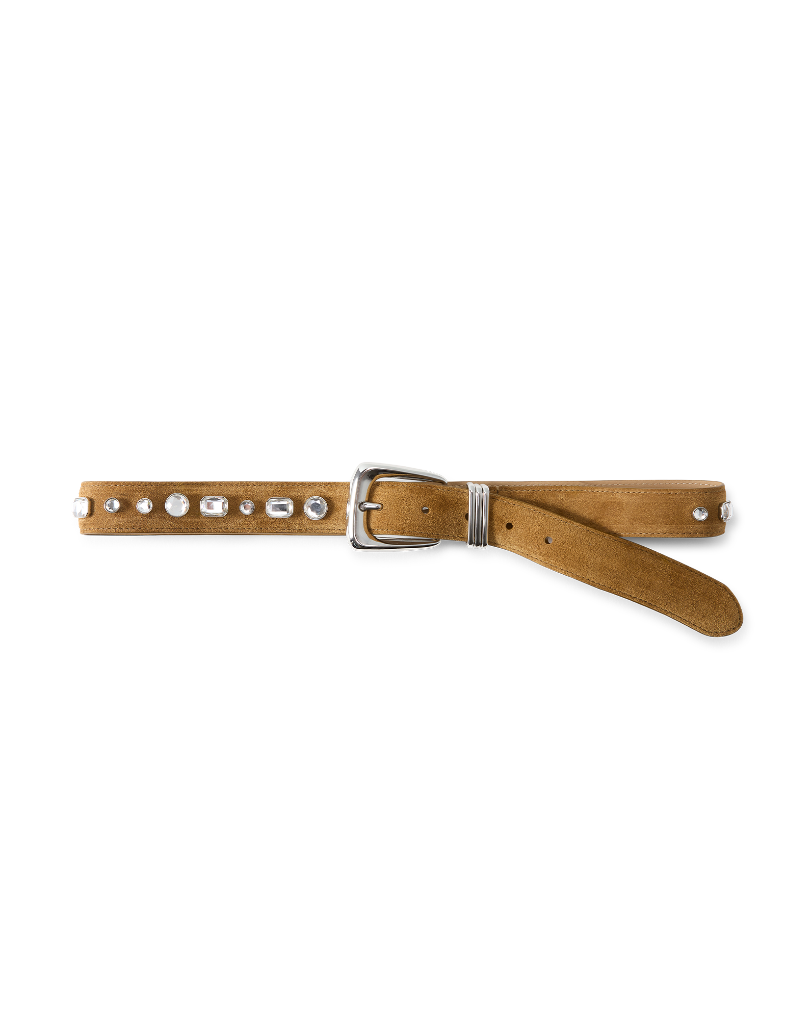Arch Suede Embellished Belt