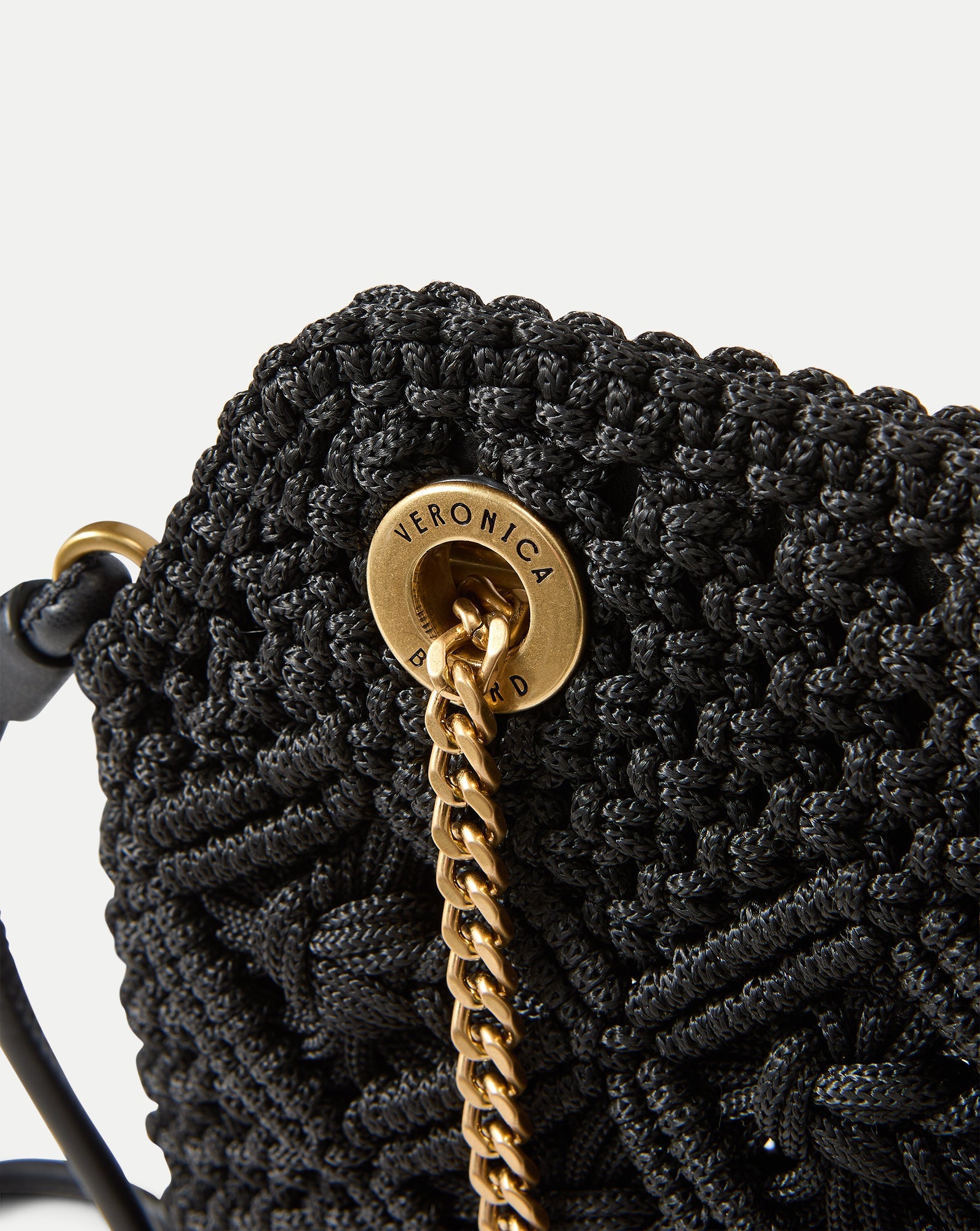 Small Veronica Beard Macramé Slouch Bag