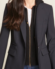 Cashmere Hoodie Dickey With Cuffs